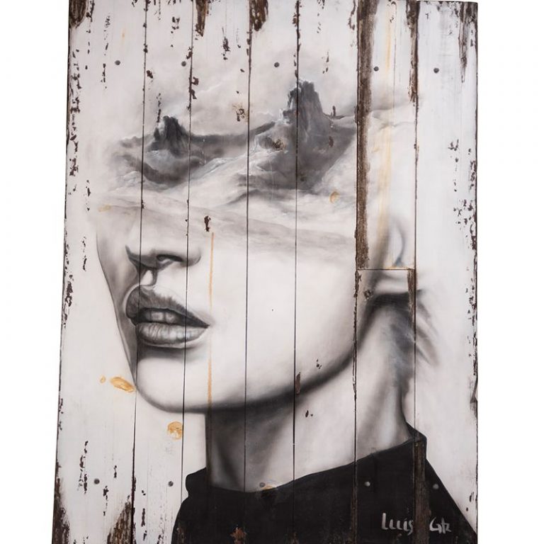 CUADRO MURAL ROSTRO MONTAÑAS