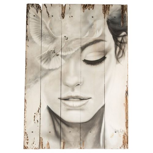 CUADRO ROSTRO PALOMA