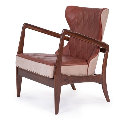 SILLON OCASIONAL MID CENTURY SHERIDAN CAMEL